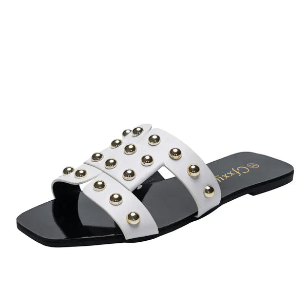 Chic Rivet Summer Sandals