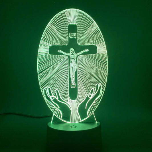 Glowing Cross Night Light