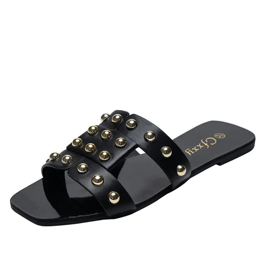 Chic Rivet Summer Sandals