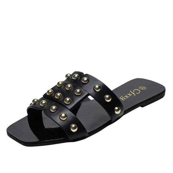 Chic Rivet Summer Sandals